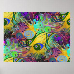 farbiger Spritzer Poster