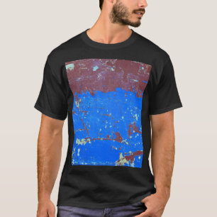 Farbiger Stahlrost: abstrakte Textur T-Shirt