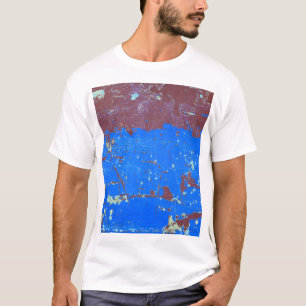 Farbiger Stahlrost: abstrakte Textur T-Shirt