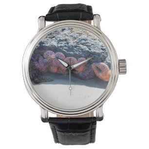 Farbiger Starfish am Bob Creek, OR Armbanduhr