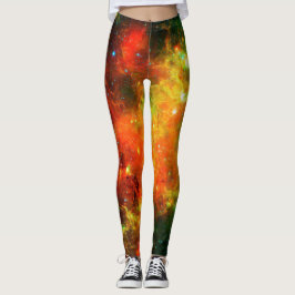 Farbiger Starnebel Leggings