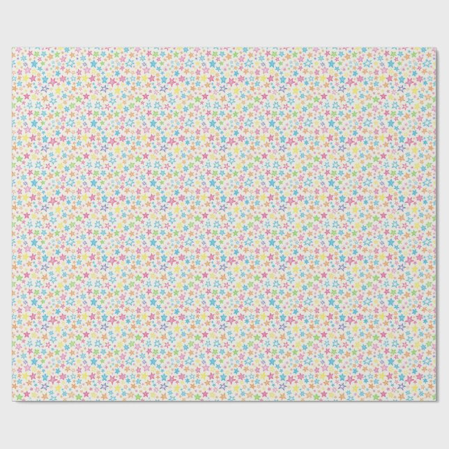 farbiger Stern Geschenkpapier (Flach)