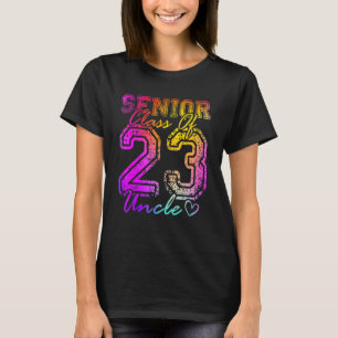 Farbiger Stolzer Onkel Süßes Herz Absolvent Senior T-Shirt