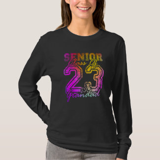 Farbiger Stolzer Opa Süßes Herz Absolvent Senior  T-Shirt