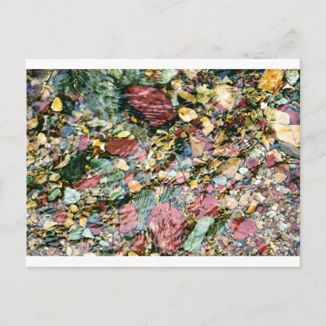 Farbiger Stream Postkarte (Vorderseite)