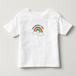 Farbiger Tag Süßer Regenbogen mit WolkeKleinkind T Kleinkind T-shirt
