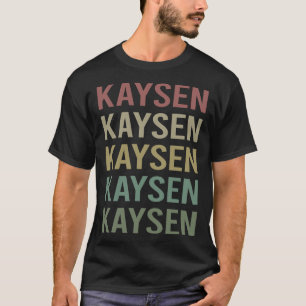 Farbiger Text Art - Kaysen Name T-Shirt