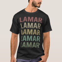 Farbiger Text Art - Name des Lamar