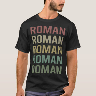 Farbiger Text Art - römischer Name T-Shirt