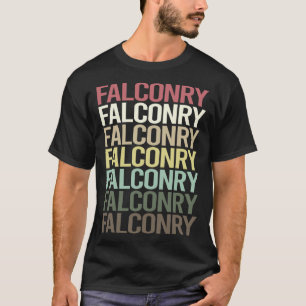 Farbiger Text Falcony Falconer T-Shirt