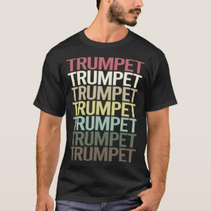 Farbiger Text-Trumpf T-Shirt