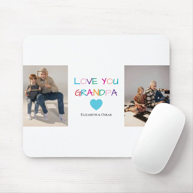 Farbiger Text und benutzerdefiniertes Foto "Liebe  Mousepad (Mit Mouse)