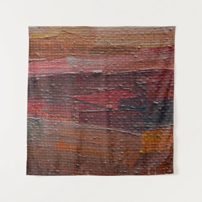 Farbiger texturierter Hintergrund aus Ölfarben. Te Wandteppich (Vorderseite)