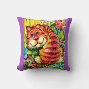 farbiger Tiger Kissen