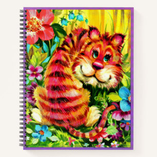 farbiger Tiger Notizbuch
