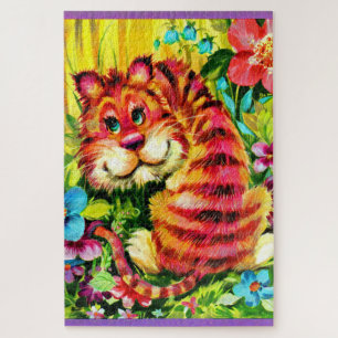farbiger Tiger Puzzle