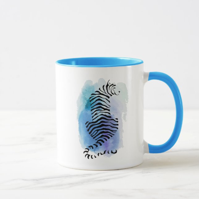 Farbiger Tiger Tasse (Rechts)