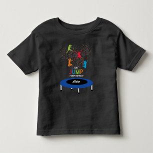 Farbiger Trampolinpark-Sprung-Kinder-Geburtstagsfe Kleinkind T-shirt