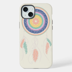 Farbiger Traumfänger Mandala iPhone 15 Plus Hülle