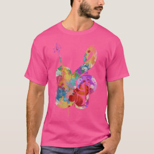 Farbiger Violinschlüssel Cellist Klassische Musik T-Shirt