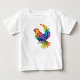 Farbiger Vogel Baby T-shirt