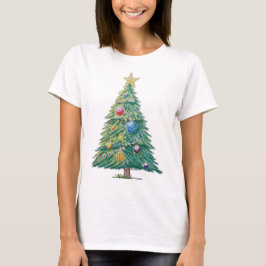 Farbiger Weihnachtsbaum T-Shirt