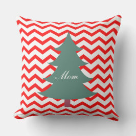 Farbiger, weißer und grüner Weihnachtsbaum Kissen