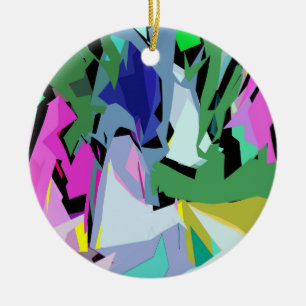 Farbiger Wind Keramik Ornament