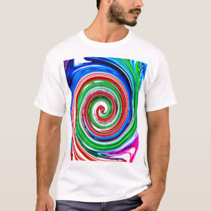 Farbiger Wirbelsturm T-Shirt