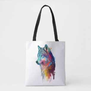 Farbiger Wolf
