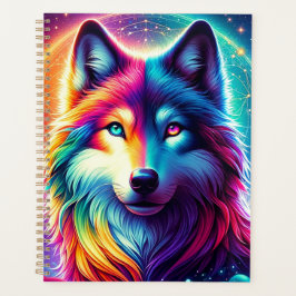 Farbiger Wolf Planer