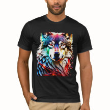Farbiger Wolf