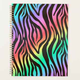 farbiger Zebradruck Planer