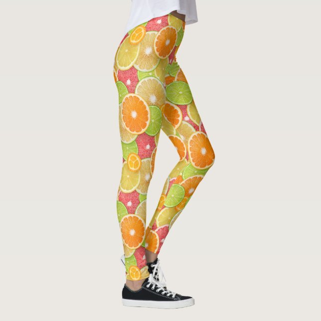 Farbiger Zitrus Leggings (Rechts)