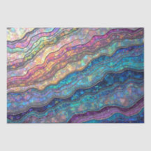 Farbiges Abalone Ripples Tissue Paper