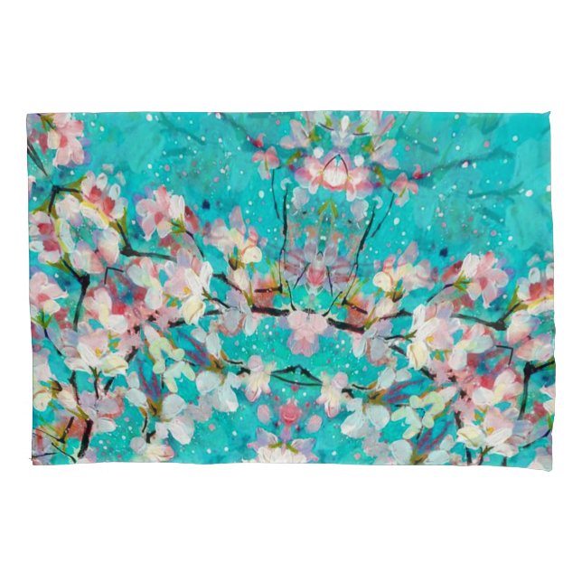 Farbiges Abstrakt geometrisches Hintergrundmuster Kissenbezug (Vorderseite)