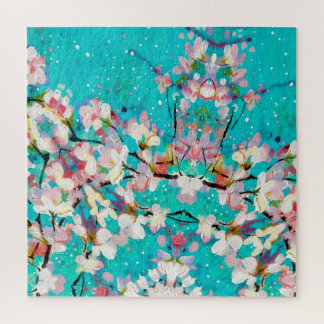 Farbiges Abstrakt geometrisches Hintergrundmuster Puzzle