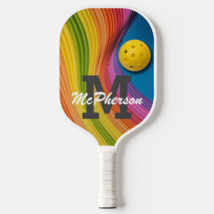 Farbiges Abstraktes Bild — Pickleball personalisie Schläger