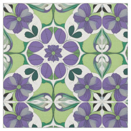 Farbiges Abstraktes Blumendesign Stoff