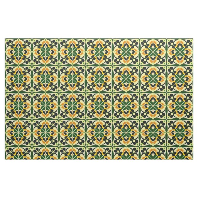 Farbiges Abstraktes Blumenmuster Stoff (Fat Quarter (45,7 x 55,9 cm))