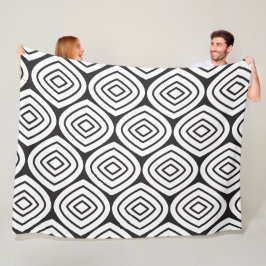 Farbiges Abstraktes Diamant-MCM-Muster Fleecedecke