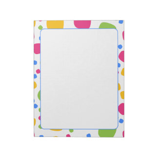 Farbiges Abstraktes Formularmuster Editor Notizblock