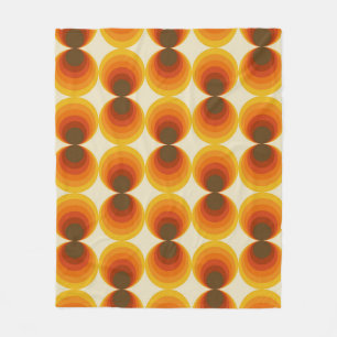 Farbiges Abstraktes geometrisches Muster der Retro Fleecedecke