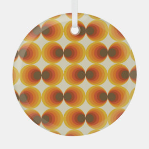 Farbiges Abstraktes geometrisches Muster der Retro Ornament Aus Glas