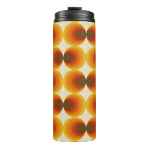 Farbiges Abstraktes geometrisches Muster der Retro Thermosbecher