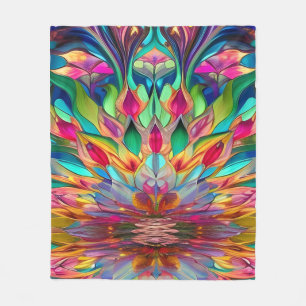 Farbiges Abstraktes Hartglas Fleecedecke