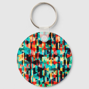 Farbiges abstraktes, helles Element-Design Schlüsselanhänger