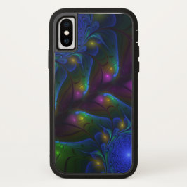 Farbiges Abstraktes, modernes, trendiges Fraktal iPhone 13 Hülle