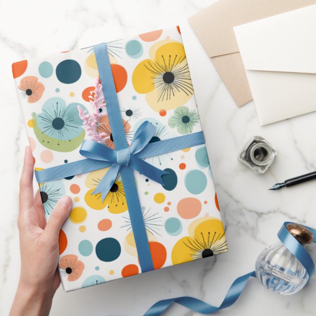 Farbiges Abstraktes Muster Geschenkpapier (Schenken)