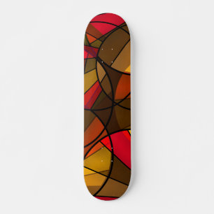 Farbiges abstraktes Muster Skateboard
